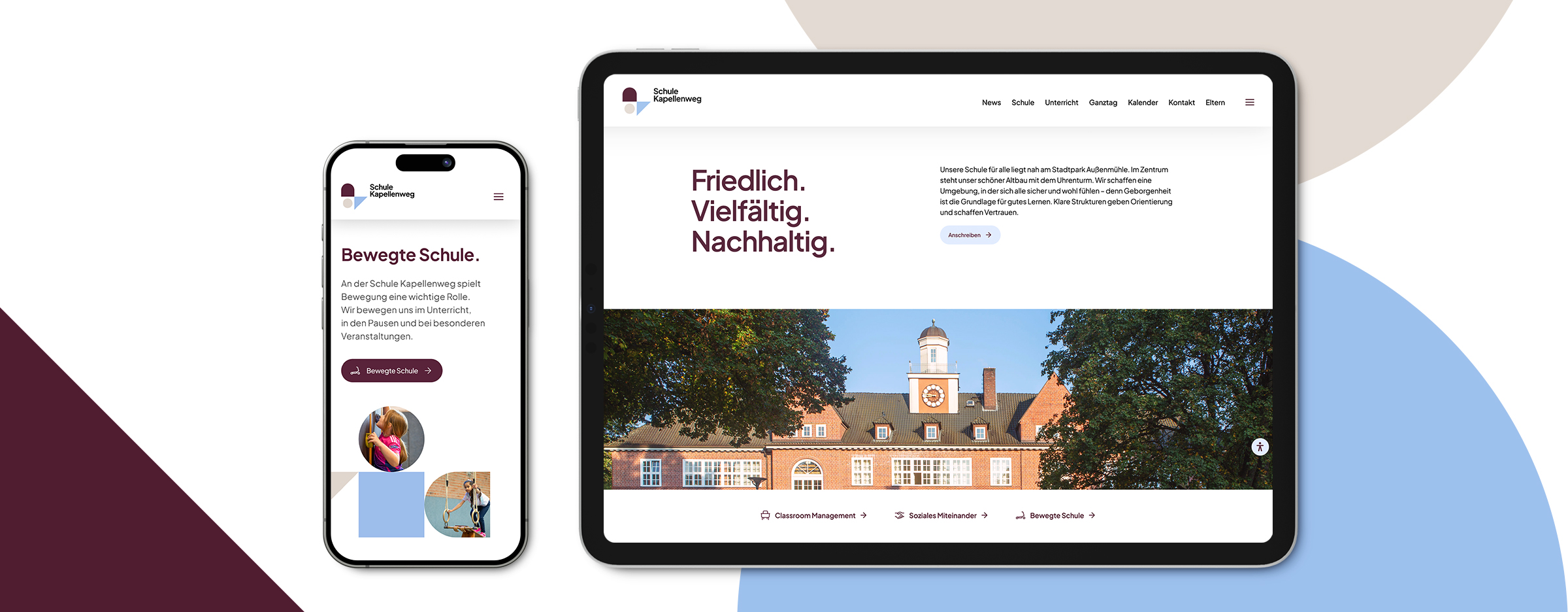 Neue visuelle Identität und Website für die Schule Kapellenweg: Kreativagentur COMMWORK realisiert modernes Markenbild